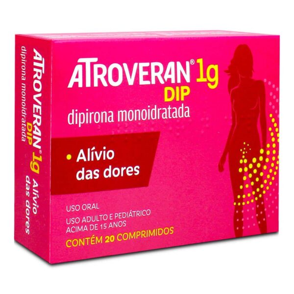 ATROVERAN DIP 1G COM 20 COMPRIMIDOS