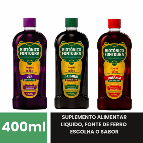 Biotônico Fontoura | Original, Uva e Morango
