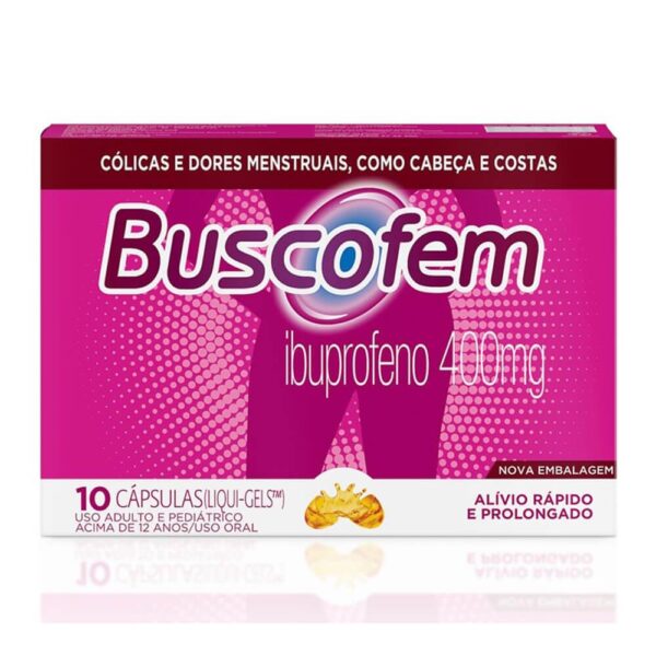 BUSCOFEM 400MG COM 10 CÁPSULAS