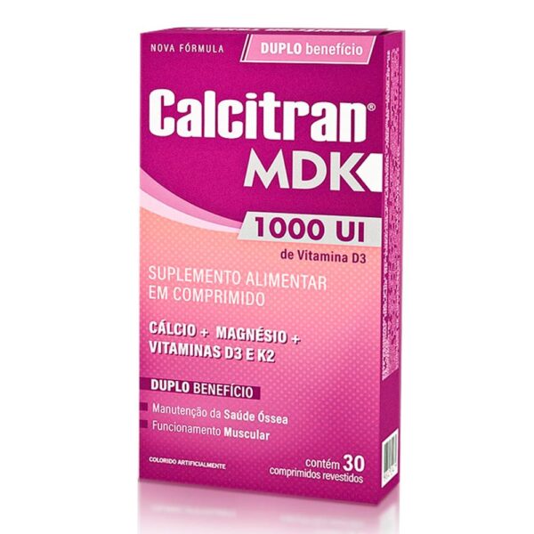 CALCITRAN MDK 1000UI COM 30 COMPRIMIDOS