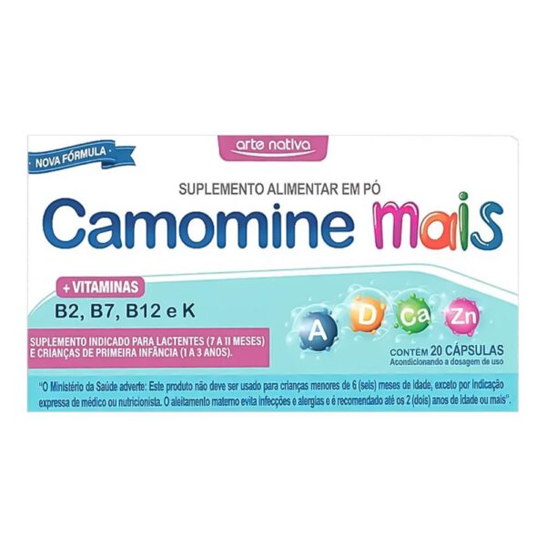 CAMOMINE MAIS A+D+CA+ZN COM 20 CÁPSULAS