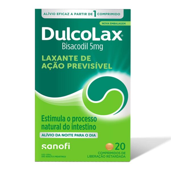 DULCOLAX 5MG COM 20 DRÁGEAS