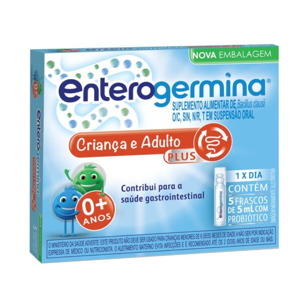 ENTEROGERMINA PLUS 5ML COM 5 FLACONETES