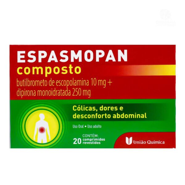 ESPASMOPAN COMPOSTO 10/250MG COM 20 COMPRIMIDOS