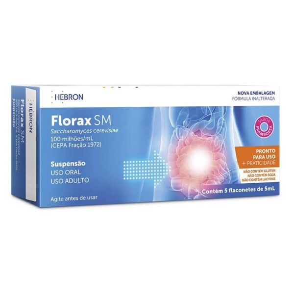 FLORAX SM COM 5 FLACONETES DE 5ML SABOR FRAMBOESA