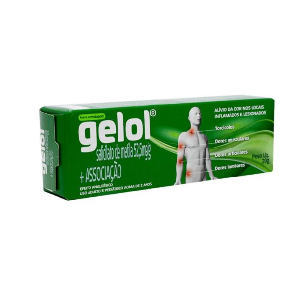 GELOL 52,5MG/G POMADA EFEITO ANALGÉSICO COM 20G