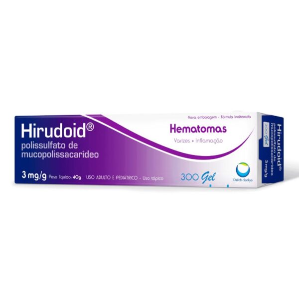 HIRUDOID 300 GEL 3MG/G COM 40G