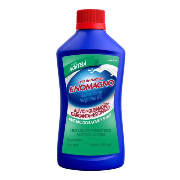 LEITE DE MAGNÉSIA ENO COM 350ML SABOR HORTELÃ