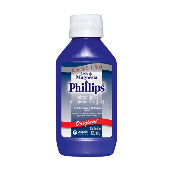 LEITE DE MAGNÉSIA PHILLIPS COM 120ML ORIGINAL