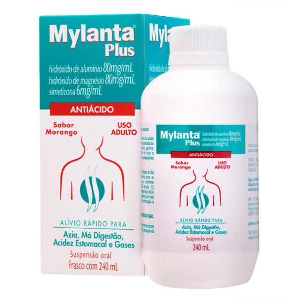 MYLANTA PLUS MORANGO COM 240ML