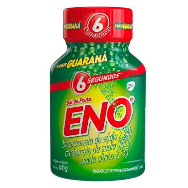 SAL DE FRUTA ENO FRASCO COM 100G SABOR GUARANÁ
