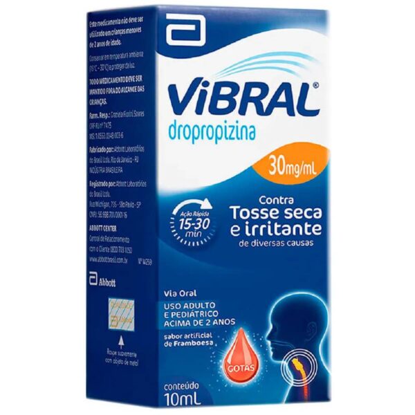 VIBRAL 30MG FRASCO COM 10ML