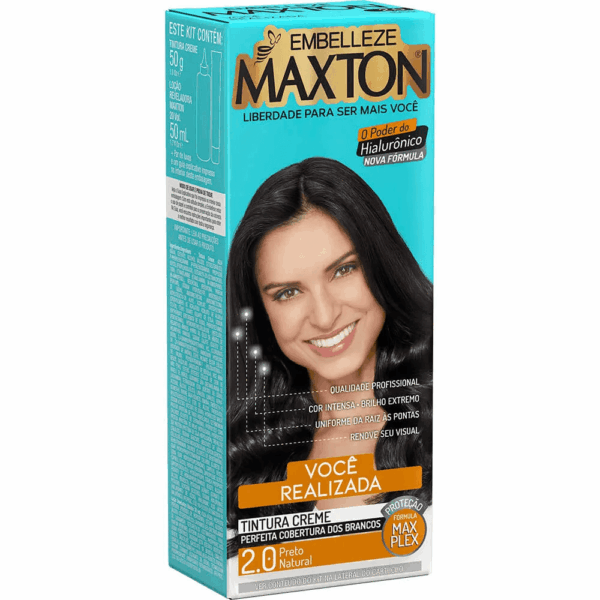 TINTURA MAXTON PRETO NATURAL 2.0