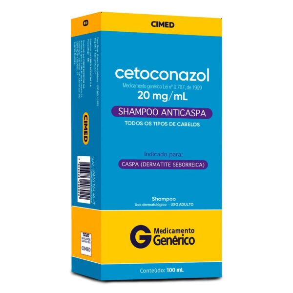 CETOCONAZOL 20MG SHAMPOO ANTICASPA COM 100ML - CIMED