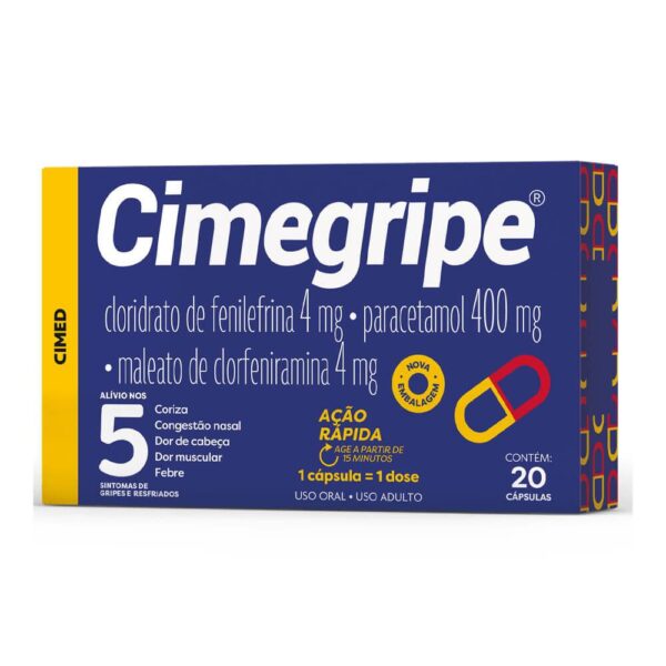 CIMEGRIPE 400MG COM 20 CÁPSULAS
