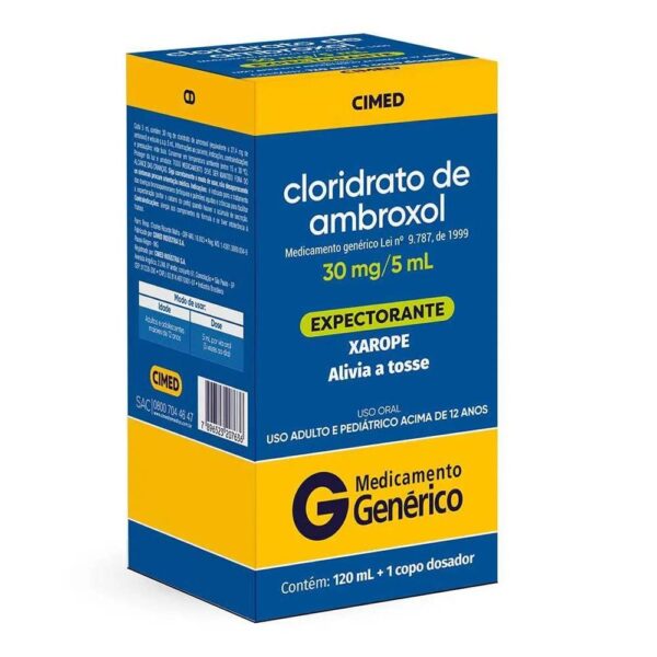 CLORIDRATO DE AMBROXOL 30MG/5ML COM 120ML - CIMED