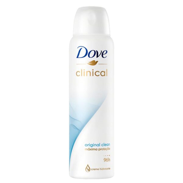 DOVE CLINICAL DESODORANTE AEROSSOL ORIGINAL CLEAN COM 150ML