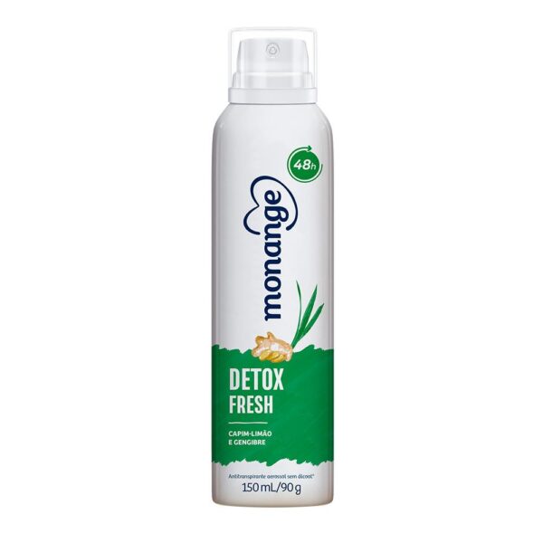 MONANGE DESODORANTE AEROSSOL DETOX FRESH COM 150ML