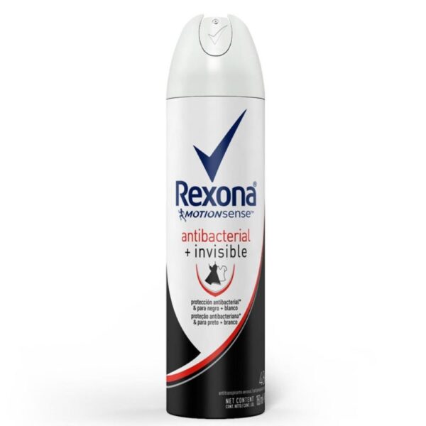 REXONA DESODORANTE AEROSSOL ANTIBACTERIAL + INVISIBLE COM 150ML