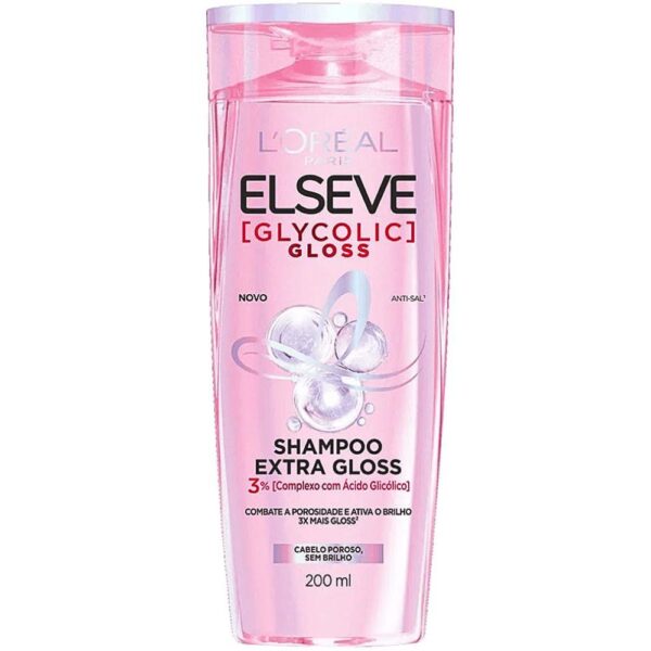 ELSEVE SHAMPOO GLICOLIC GLOSS COM 200ML