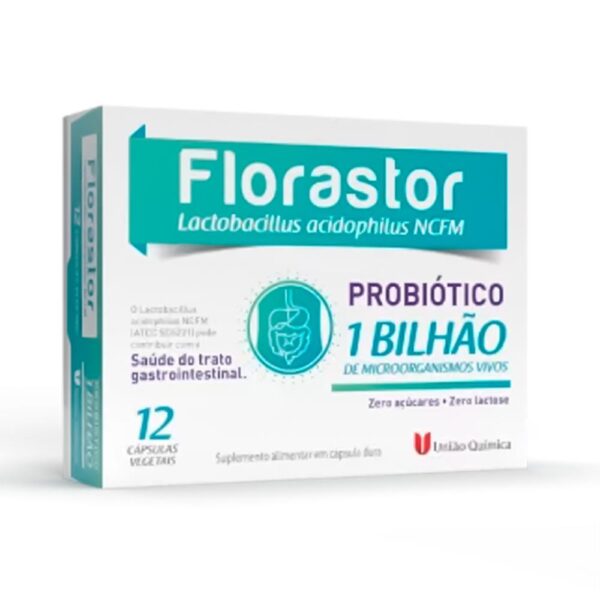FLORASTOR 1 BILHAO PROBIÓTICO COM 12 CÁPSULAS