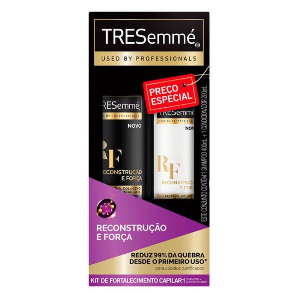 KIT TRESEMMÉ RECONSTRUÇÂO E FORÇA SHAMPOO COM 400ML CONDICIONADOR COM 200ML