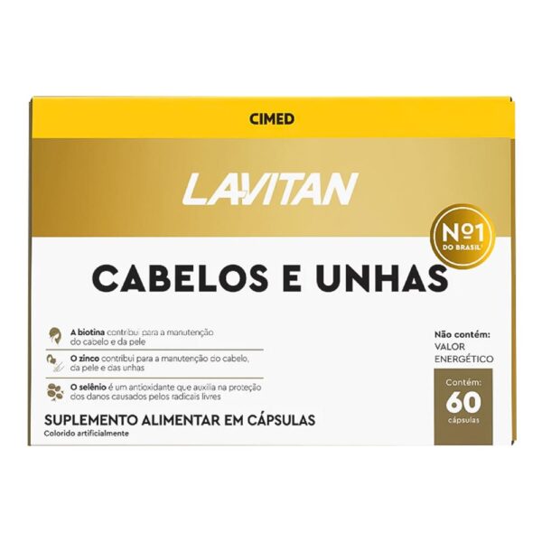 LAVITAN CABELOS E UNHAS COM 60 CÁPSULAS