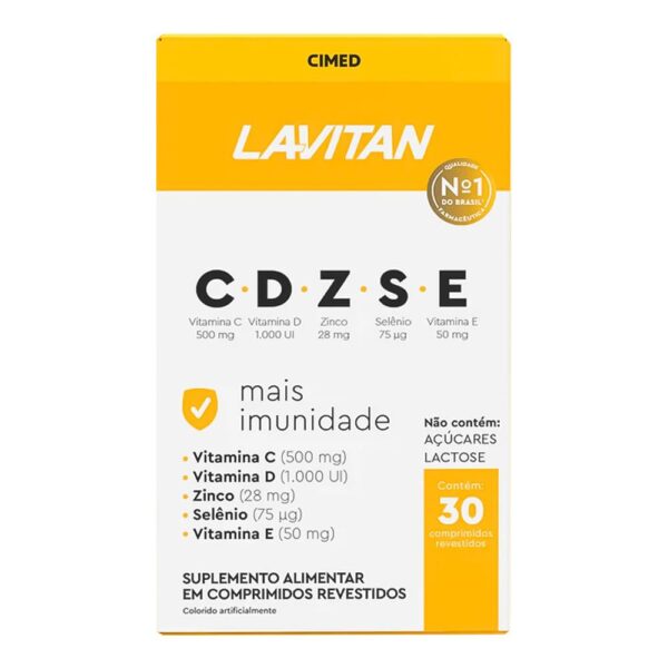 LAVITAN CDZSE MAIS IMUNIDADE COM 30 COMPRIMIDOS