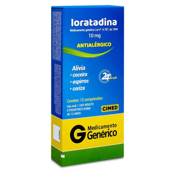 LORATADINA 10MG COM 12 COMPRIMIDOS - CIMED