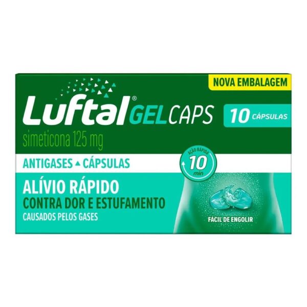LUFTAL MAX 125MG COM 10 CÁPSULAS EM GEL