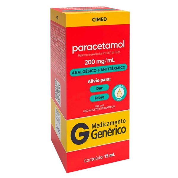 PARACETAMOL 200MG/ML COM 15ML - CIMED