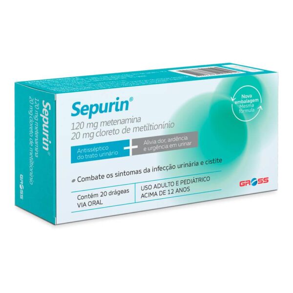 SEPURIN 120/20MG COM 20 DRÁGEAS