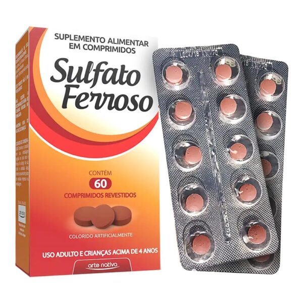 SULFATO FERROSO COM 60 COMPRIMIDOS