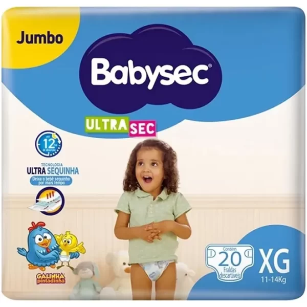 FRALDA BABYSEC JUMBO XG COM 20