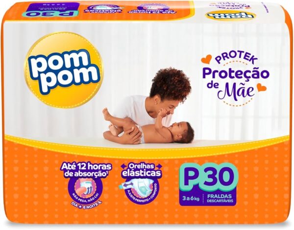 FRALDA POMPOM PROTECK P COM 30