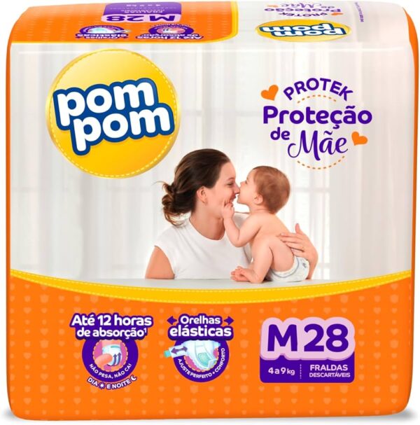 FRALDA POMPOM PROTEK M COM 28