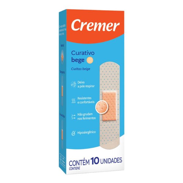 CURATIVO CREMER CARE BEGE COM 10 UNIDADES