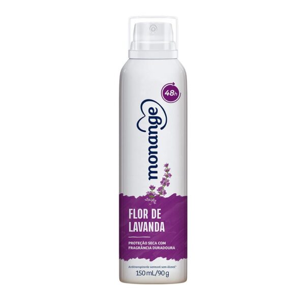 MONANGE DESODORANTE AEROSSOL FLOR DE LAVANDA COM 150ML