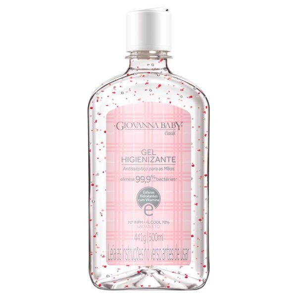 GIOVANNA BABY ÁLCOOL EM GEL HIGIENIZANTE CLÁSSICO COM 500ML