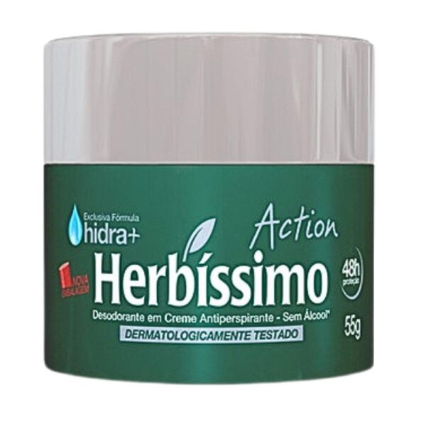 HERBÍSSIMO DESODORANTE CREME ACTION COM 55G