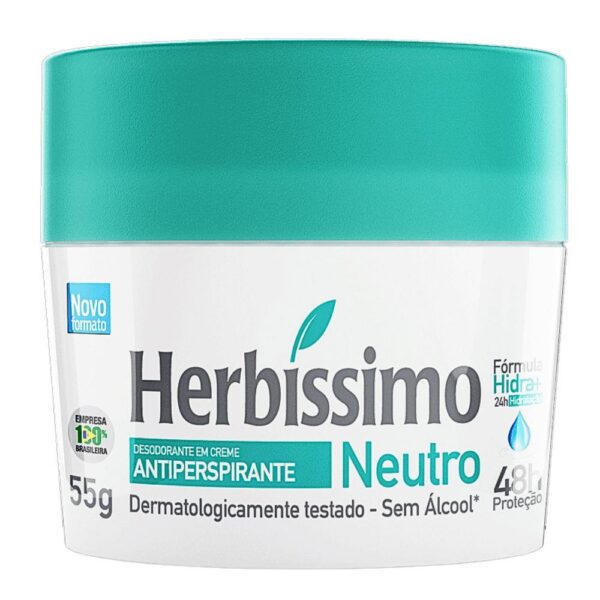 HERBÍSSIMO DESODORANTE CREME NEUTRO COM 55G