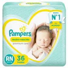 FRALDA PAMPERS RN COM 36