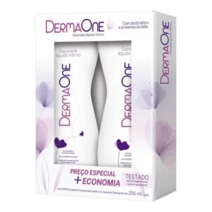 DERMAONE KIT SABONETE ÍNTIMO TRADICIONAL COM 200ML DE 2 UNIDADES