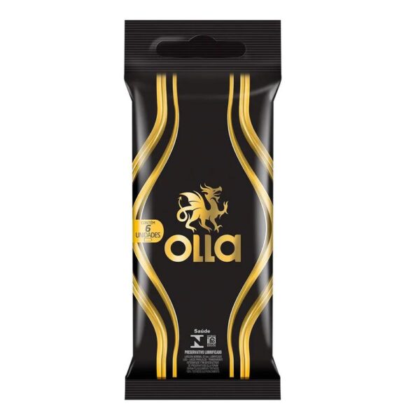OLLA PRESERVATIVO LUBRIFICADO COM 6 UNIDADES