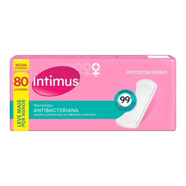 INTIMUS PROTETOR DIÁRIO COM 80 UNIDADES