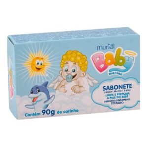MURIEL BABY SABONETE EM BARRA MENINO COM 90G